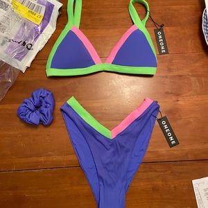 Oneone swimwear set in pentani